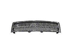 Upper Replacement Grille; Black and Chrome (07-13 Silverado 1500)