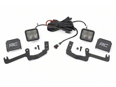 Rough Country Spectrum Series LED Ditch Light Kit; Spot Beam (19-23 Silverado 1500)