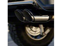 Vance & Hines HoleShot Series Performance Dual Exhaust System with Twin Slash Polished Tips; Rear Exit (19-23 5.3L Silverado 1500 w/ Factory Dual Exhaust)
