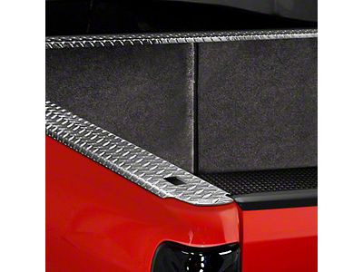 Truck Bed Side Rail Protectors without Stake Hole Openings; Treadbrite Aluminum (99-06 Sierra 1500 w/ 8-Foot Long Box)