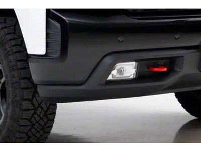 Fog Light Covers; Clear (19-21 Silverado 1500, Excluding Custom, Custom Trail Boss & WT; 2022 Silverado 1500 LTD, Excluding Custom, Custom Trail Boss & WT)