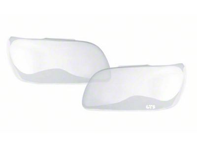 Headlight Covers; Clear (22-23 Silverado 1500, Excluding Custom, Custom Trail Boss & WT)