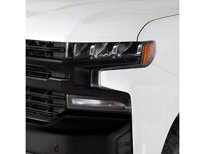Headlight Covers; Clear (19-21 Silverado 1500, Excluding Custom, Custom Trail Boss & WT; 2022 Silverado 1500 LTD, Excluding Custom, Custom Trail Boss & WT)