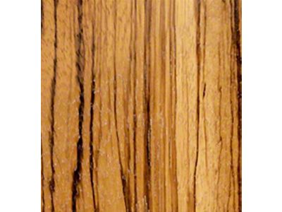 RETROLINER Real Wood Bed Liner; Zebra Wood; HydroSatin Finish; Mild Steel Punched Bed Strips (19-23 Silverado 1500 w/ 6.50-Foot Standard Box)