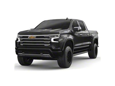 EGR Traditional Bolt-On Look Fender Flares; Black (22-23 Silverado 1500, Excluding ZR2)