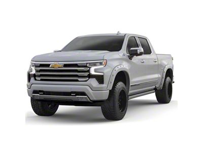 EGR Traditional Bolt-On Look Fender Flares; Summit White (22-23 Silverado 1500, Excluding ZR2)
