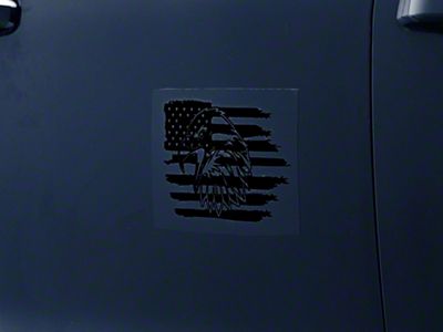 SpeedForm Eagle Distress Novelty Decal; Black (Universal; Some Adaptation May Be Required)