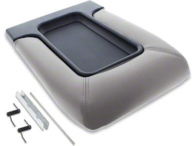 EcoAuto Center Console Lid Replacement Kit; Light Gray (99-06 Sierra 1500)