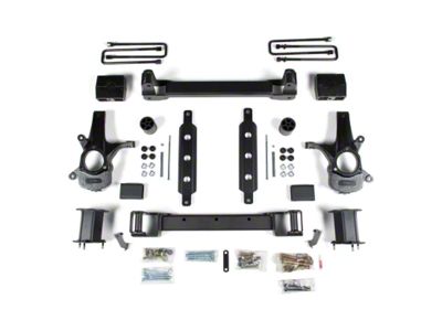Zone Offroad 4.50-Inch Suspension Lift Kit with FOX Shocks (14-18 2WD Sierra 1500 w/ Stock Cast Steel Control Arms, Excluding Denali)