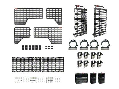 BuiltRight Industries Gear Organization MOLLE System; Pro Kit (19-23 Silverado 1500 w/ 6.50-Foot Standard Box)