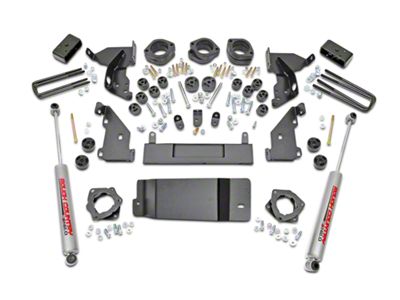 Rough Country 4.75-Inch Suspension and Body Lift Kit (14-15 4WD Sierra 1500 w/ Stock Cast Control Arms)