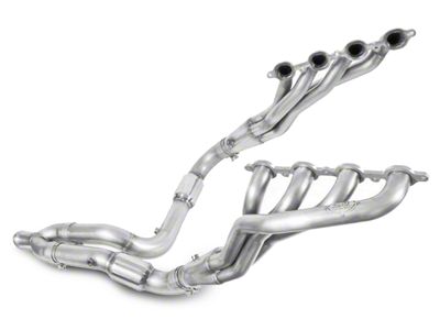 Stainless Works 1-7/8-Inch Headers with Catted Y-Pipe; Factory Connect (07-13 5.3L Sierra 1500)