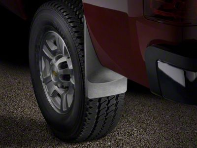 Weathertech No-Drill Mud Flaps; Front and Rear; Black (07-13 Sierra 1500 w/o Fender Flares)