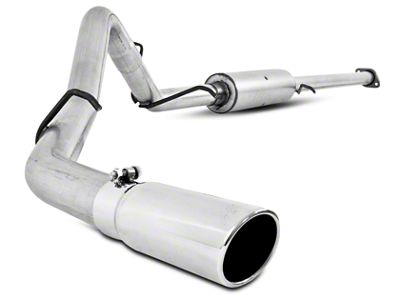 MBRP Armor Lite Single Exhaust System with Polished Tip; Side Exit (07-13 5.3L Sierra 1500)