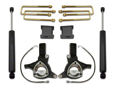 Max Trac 4.50-Inch Front / 2-Inch Rear MaxPro Suspension Lift Kit with Shocks (07-18 2WD Sierra 1500 w/ Stock Cast Steel Control Arms, Excluding 14-18 Denali)