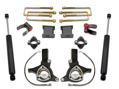 Max Trac 7.50-Inch Front / 4-Inch Rear MaxPro Suspension Lift Kit with Shocks (07-18 2WD Sierra 1500 w/ Stock Cast Steel Control Arms, Excluding 14-18 Denali)