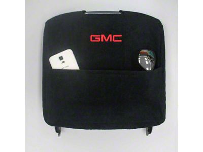 Center Console Cover with GMC Logo; Black (07-13 Sierra 1500)