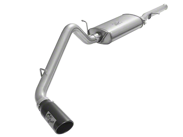 AFE MACH Force-XP 3-Inch Single Exhaust System with Black Tip; Side Exit (09-13 5.3L Sierra 1500)