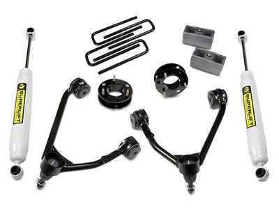 SuperLift 3.50-Inch Upper Control Arm Lift Kit with Superide Shocks (07-18 2WD Sierra 1500, Excluding 14-18 Denali)