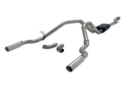 Flowmaster American Thunder Dual Exhaust System; Side/Rear Exit (14-18 5.3L Sierra 1500)