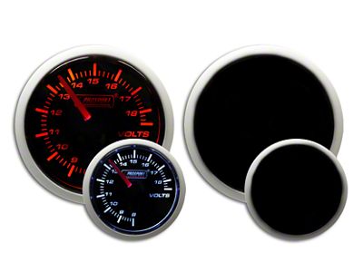 Prosport 52mm Performance Series Volt Gauge; Electrical; Amber/White (Universal; Some Adaptation May Be Required)
