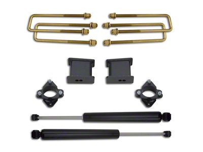 Max Trac 3-Inch Front / 4-Inch Rear Suspension Lift Kit with Max Trac Shocks (07-18 2WD Sierra 1500)