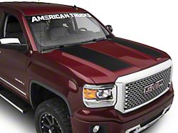 SpeedForm Hood Decal; Matte Black (14-18 Sierra 1500)