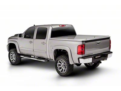 UnderCover LUX Hinged Tonneau Cover; Unpainted (14-18 Sierra 1500 w/ 5.80-Foot Short & 6.50-Foot Standard Box)