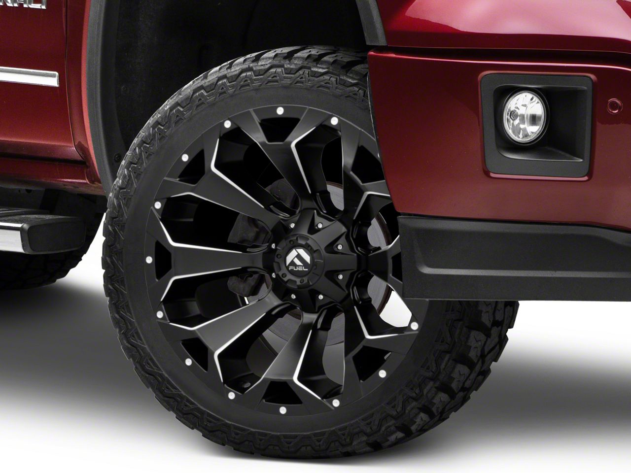 Fuel Wheels Sierra 1500 Assault Matte Black Milled 6-Lug Wheel; 24x11 ...