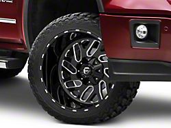 Fuel Wheels Triton Gloss Black Milled 6-Lug Wheel; 22x12; -43mm Offset (19-23 Sierra 1500)