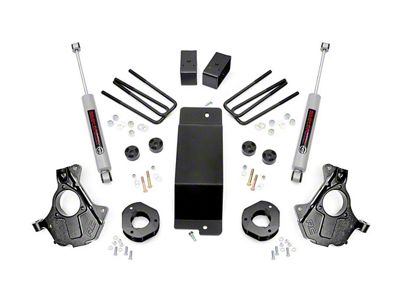 Rough Country 3.50-Inch Knuckle Suspension Lift Kit with Performance N2.0 Struts (14-18 4WD Sierra 1500 w/ Stamped Steel or Cast Aluminum Control Arms)
