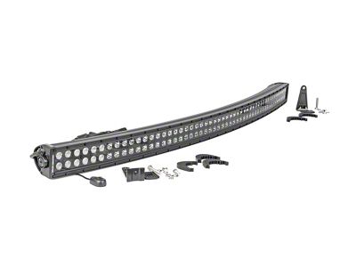 Rough Country 50-Inch Black Series Curved Dual Row LED Light Bar; Flood/Spot Combo Beam (Universal; Some Adaptation May Be Required)