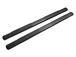 Barricade Saber 5-Inch Aluminum Side Step Bars; Black Cover Plates (19-23 Sierra 1500 Double Cab)