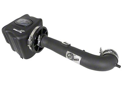 AFE Momentum XP Cold Air Intake with Pro 5R Oiled Filter; Black (14-18 5.3L Sierra 1500)