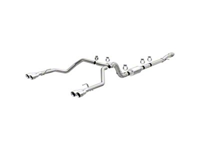 Magnaflow Street Series Dual Exhaust System with Quad Polished Tips; Rear Exit (19-23 6.2L Sierra 1500 w/ Factory Dual Exhaust)