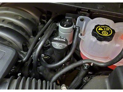 J&L 3.0 Oil Separator; Clear/Satin Anodized; Driver Side (19-23 V8 Silverado 1500)