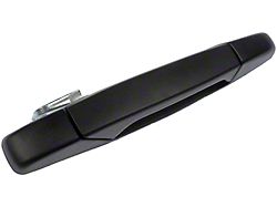 Exterior Door Handle without Keyhole; Textured Black; Front Passenger Side (07-13 Silverado 1500)