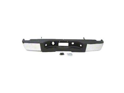 Replacement Rear Bumper; Not Pre-Drilled for Backup Sensors; Chrome (07-13 Sierra 1500)