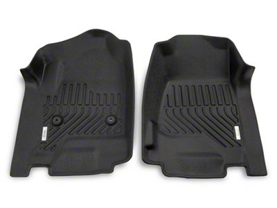 Proven Ground Precision Molded Front Floor Liners; Black (14-18 Sierra 1500 Crew Cab)