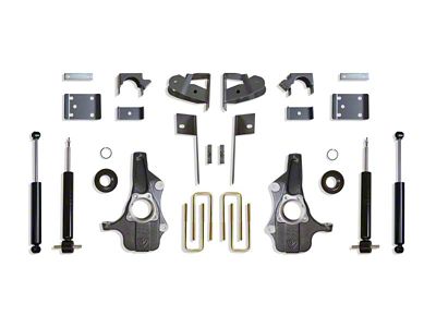 Max Trac Spindle Lowering Kit; 3-Inch Front / 5-Inch Rear (19-23 Sierra 1500)