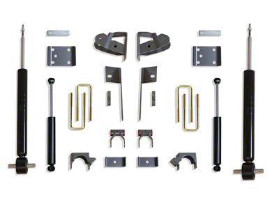 Max Trac Strut Lowering Kit; 2-Inch Front / 4-Inch Rear (19-23 Silverado 1500)