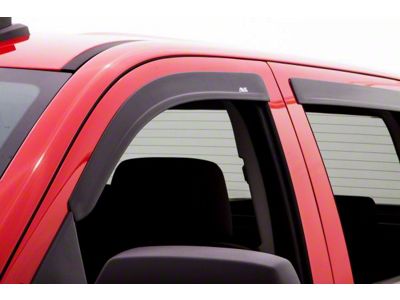 Low Profile Ventvisor Window Deflectors; Front and Rear; Matte Black (20-23 Sierra 2500 HD Crew Cab)