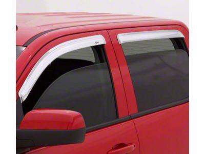 Ventvisor Window Deflectors; Front and Rear; Chrome (20-23 Sierra 2500 HD Crew Cab)