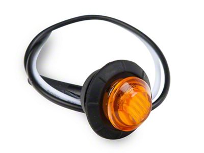 Raxiom Axial Series 3/4-Inch LED Marker Light; Amber Lens