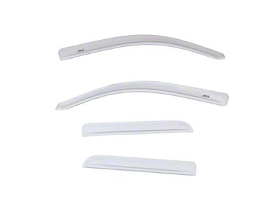 Low Profile Color-Match Ventvisor Window Deflectors; Front and Rear; White Frost Tricoat (16-18 Sierra 1500 Double Cab)