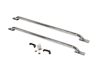 Stake Pocket Bed Rails; Chrome (14-18 Silverado 1500 w/ 6.50-Foot Standard Box)