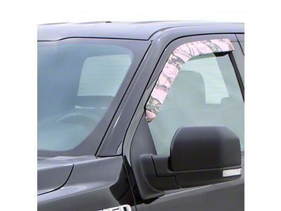 Tape-Onz Sidewind Deflectors; Front and Rear; Mossy Oak New Break-Up Pink (15-19 Sierra 2500 HD Crew Cab)