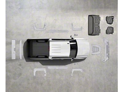 Air Design Off-Road Styling Kit with Fender Vents; Unpainted (16-18 Sierra 1500 Crew Cab w/ 6.50-Foot Standard Box)