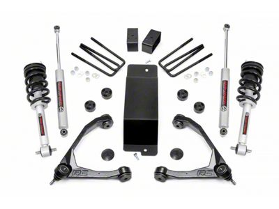 Rough Country 3.50-Inch Upper Control Arm Suspension Lift Kit with Lifted N2.0 Struts (14-16 4WD Sierra 1500 w/ Stock Cast Steel Control Arms, Excluding Denali)