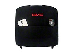 Center Console Cover with GMC Logo; Black (15-19 Sierra 2500 HD w/ Bucket Seats)